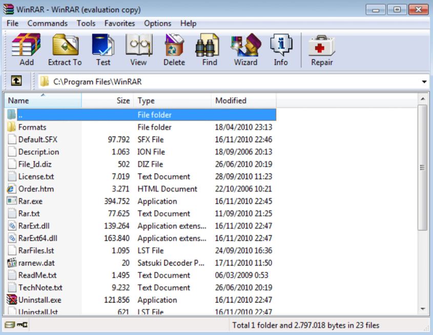 winrar software update virsion download