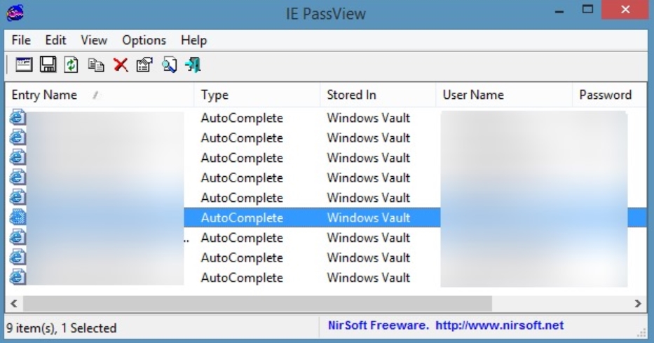 IE PassView Latest Version