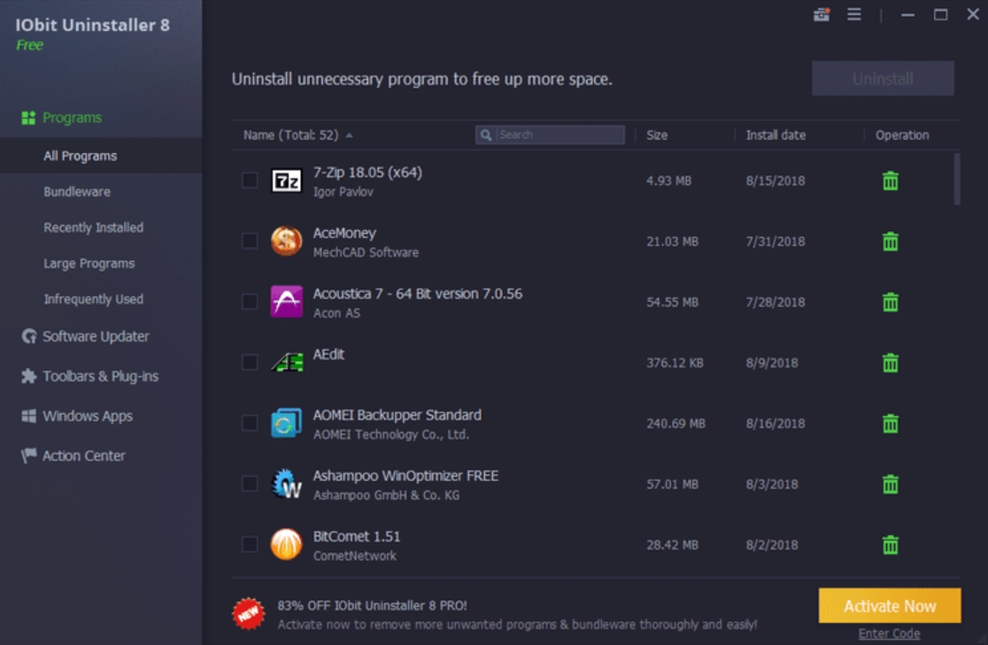 IObit Uninstaller Latest Version